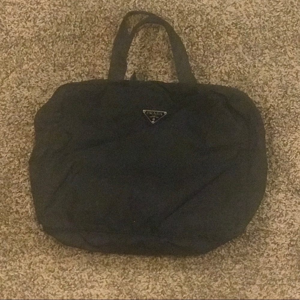 Black nylon Prada handbag